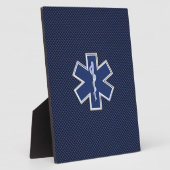 スターオブライフ救急医療隊員緊急医療サービス フォトプラーク (側面)