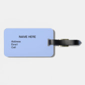 スターオンネイビーブルーミルキーウェイ銀河系 ラゲッジタグ (裏面横)