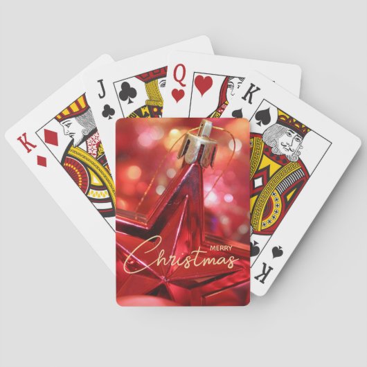 スターオーナメントクリスマス トランプ (裏面)