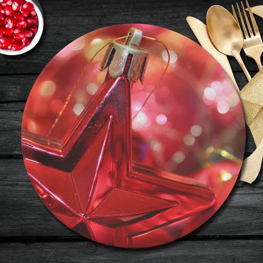 スターオーナメントクリスマス ペーパープレート