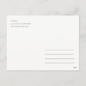 スターオーナメントパインブランチ動物相メリークリスマス シーズンポストカード (裏面)