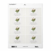 スターオーナメントパイン動物群メリークリスマスアドレス ラベル (フルシート)