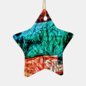 スターオーナメント再生プラスチック写真プリント セラミックオーナメント (右)