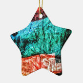 スターオーナメント再生プラスチック写真プリント セラミックオーナメント (左)