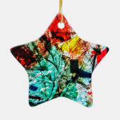 スターオーナメント再生プラスチック写真プリント セラミックオーナメント (裏面)