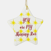 スターオーナメント****お前が輝く俺のスター***** セラミックオーナメント (右)
