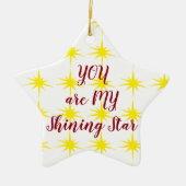スターオーナメント****お前が輝く俺のスター***** セラミックオーナメント (正面)