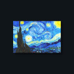 スターカッコいいリーナイトビンセント・ファン・ゴッホ絵画 キャンバスプリント<br><div class="desc">Starry Night by Vincent Van Gogh paintingの古いマスターカッコいい最高傑作アートが印象派の痛みの飽和色の美しい美しい高解像の風景の風景アートのポストの装飾を再考素晴らしした</div>