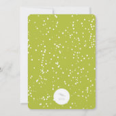 スターカラフルオーナメントモダンホリデーパーティー招待状 招待状 (裏面)