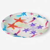 スターカラフルカスタム紙プレート9インチ ペーパープレート (アングル)