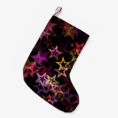 スターカラフルズが踊る スモールクリスマスストッキング (正面 (吊り時))