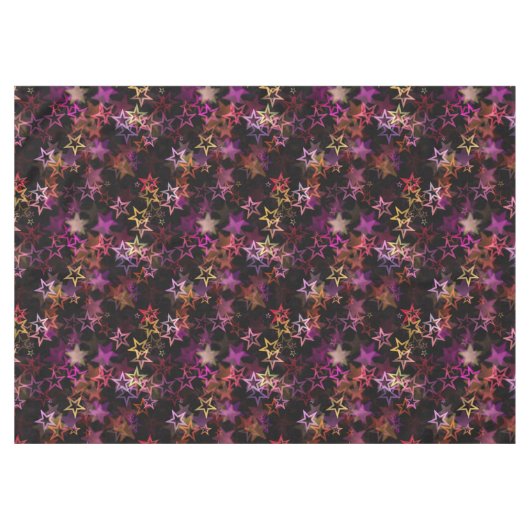 スターカラフルズが踊る テーブルクロス (正面(横))