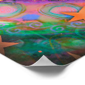 スターカラフルズインスパイアの右の物引用文学校 ポスター (角)