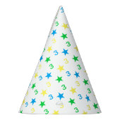 スターカラフルズ少年たち第3誕生日 パーティーハット (左)