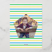 スターカラフルズ少年たち第3誕生日 箔招待状 (裏面)