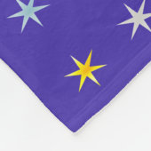 スターカラフルパターン フリースブランケット (角)