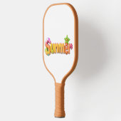 スターカラフル付き夏文字 ピックルボールラケット (左)