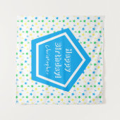 スターカラフル・ボーイズ4th誕生日 タペストリー (正面(横))