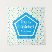 スターカラフル・ボーイズ4th誕生日 タペストリー (正面)