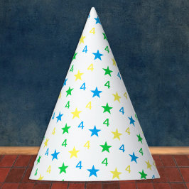 スターカラフル・ボーイズ4th誕生日 パーティーハット