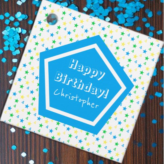 スターカラフル・ボーイズ4th誕生日 フェイバータグ