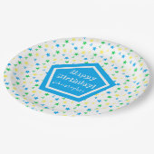 スターカラフル・ボーイズ4th誕生日 ペーパープレート (アングル)