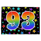 スターカラフル+レインボーパターン「93」イベント番号 ラージペーパーバッグ (裏面)