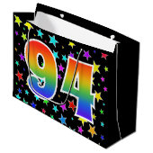 スターカラフル+レインボーパターン"94"イベント番号 ラージペーパーバッグ (正面アングル)
