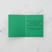 スターカー賞を受賞したガールスカウトの名誉 カード (内部)