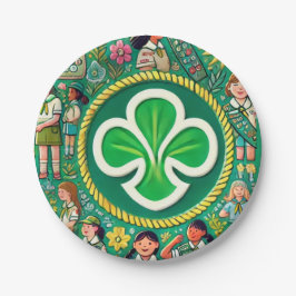 スターカー賞を受賞したガールスカウトの名誉 ペーパープレート