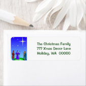 スターガイドワイズメンクリスマス自己粘着ラベル ラベル (インサイチュ)