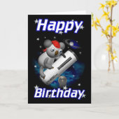 スターガザーコアラハッピーバースデー カード (黄色い花)