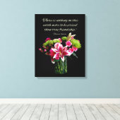 スターガザーブーケフレンドシップ引用文 キャンバスプリント (インサイチュ (ウッドフロア))