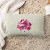 スターガザーリリーとバラ ランバークッション (ブランケット)