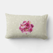 スターガザーリリーとバラ ランバークッション (裏面)