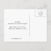 スターガザーリリーアンドスターフィッシュブライダルシャワー招待状 インビテーションポストカード (裏面)