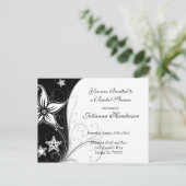 スターガザーリリーアンドスターフィッシュブライダルシャワー招待状 インビテーションポストカード (スタンド正面)