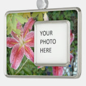 スターガザーリリーズガーデンフローラ シルバープレートフレームオーナメント (左)