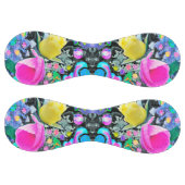 スターガザーリリー、バラとピンクハイビスカスコラージュ ソフトボール (パネル)