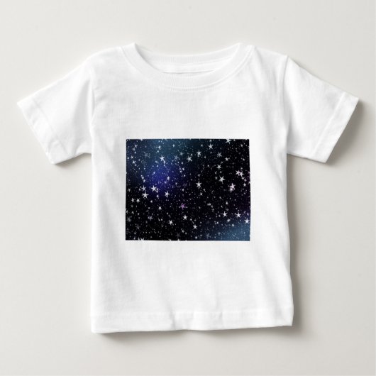 スターガザー自然スカイ宇宙ピースラブデスティニー ベビーTシャツ (正面)