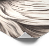 スターガザー銀河系ホワイトライオンカップルラブソウルメイト ポスター (角)