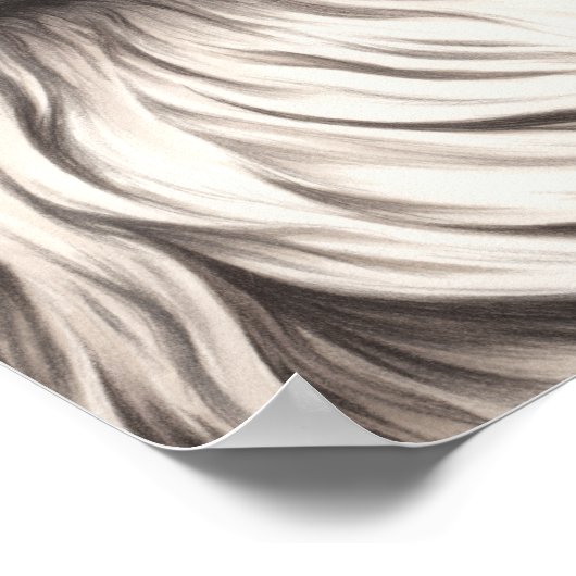 スターガザー銀河系ホワイトライオンカップルラブソウルメイト ポスター (角)