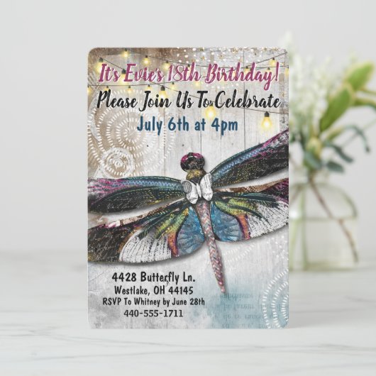 スターガゼルトンボパーティの招待状 招待状 (スタンド正面)