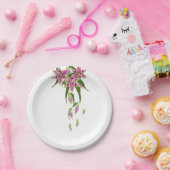 スターガゼルリリー紙パーティープレート ペーパープレート (パーティー)