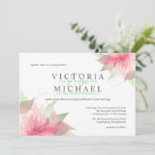 スターガーザーピンク&ホワイト結婚式招待状 招待状 (スタンド正面)