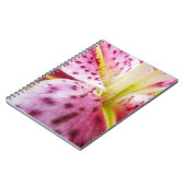 スターガーザーリリーブライトマゼンタフローラ ノートブック (左側)