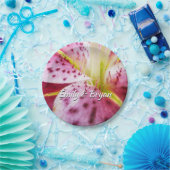 スターガーザーリリーブライトマゼンタフローラ ペーパープレート (パーティー)