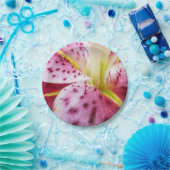 スターガーザーリリーブライトマゼンタフローラ ペーパープレート (パーティー)