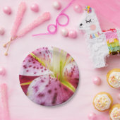 スターガーザーリリーブライトマゼンタフローラ ペーパープレート (パーティー)