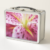 スターガーザーリリーブライトマゼンタフローラ メタルランチボックス (正面)